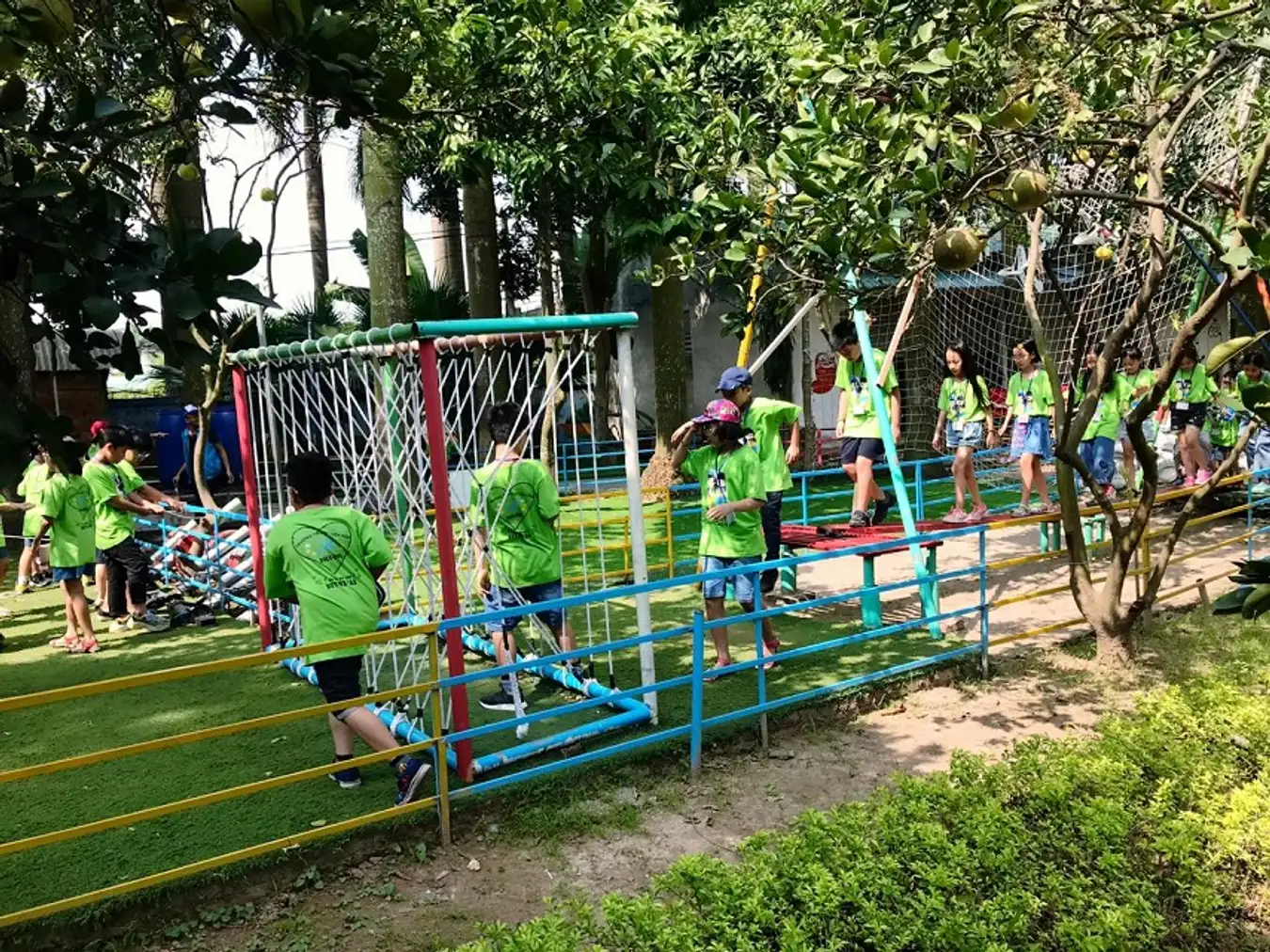 Trải nghiệm thú vị tại khu du lịch sinh thái Cánh Buồm Xanh Thử thách Sasuke