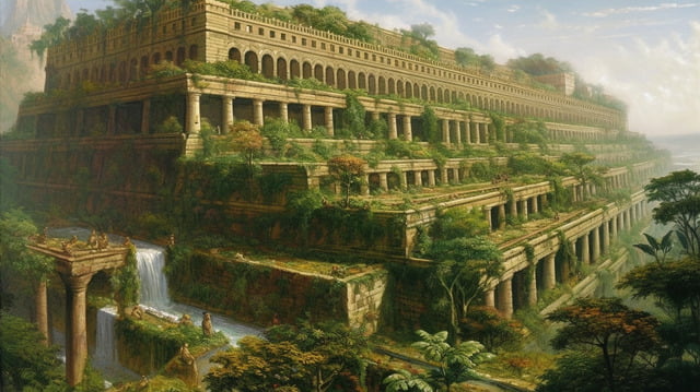 Top 7 Kỳ Quan Thế Giới ấn tượng nhất? vườn treo babylon